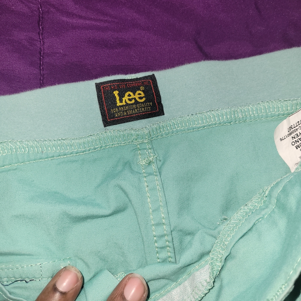 Lee Teal Capri Pants Size 18 In Good Condition